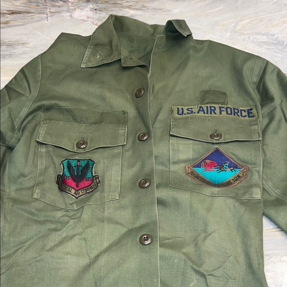 U.S. Air Force Green Jacket with Patches